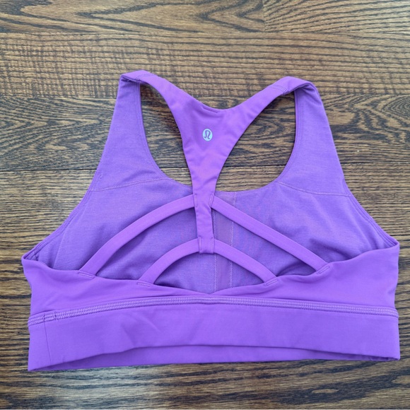 2 Lululemon Bras Train Times Magenta Red Circuit Breaker Magenta Purple size 10 - Picture 7 of 12